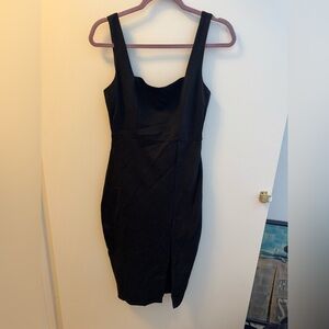 Lulu's Classic Black Strapless Dress